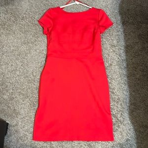 Summer, fiery red dress